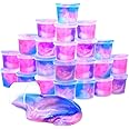 24 Pack Unicorn Galaxy Slime, Party Favor for Kids Girls & Boys, Adults, Non Sticky, Stress & Anxiety Relief, Wet, Super Soft Sludge Toy Easter Basket Filler