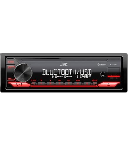 Amazon.com: JVC KD-X260BT Built-in Bluetooth, AM/FM, USB, MP3
