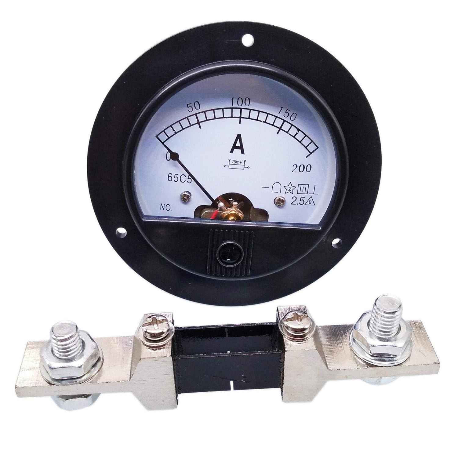 DC 0200A Analog AMP Current Pointer Needle Panel Meter