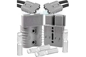 DAONEG (1 Pair) Anderson SB175 2-Pole Power Ground Quick Disconnect 175A (Grey (#4 SWG))