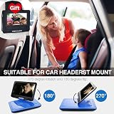 DBPOWER 10" Portable DVD Player Swivel Screen 5Hr Battery USB SD AVI MP3 JPEG view 3