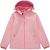 Rokka&Rolla Girls' Water-Resistant Fleece Lined Windbreaker Ripstop Transitional Jacket