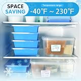 Walfos 2 Cup Silicone Freezing Tray with Lid 4 Pack Easy Meal Prep Storage view 6