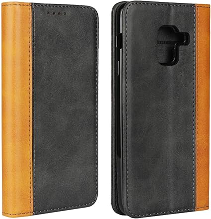 Amazon Com Sailortech Samsung Galaxy Feel 2 Sc 02l Wallet Case Pu Leather Flip Leather Cover With Kickstand Credit Card Holder Magnetic Closure Full Protective Cover For Galaxy Feel 2 Sc 02l Black And Yellow Electronics