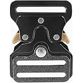 pson 3PCS 1.5 Inch Heavy Duty Metal Buckle, Adjustable Tactical Belt Buckle, Quick Release Buckle Replacement for Dog Collar Hardware, Backpack, Hunting Belt, Firefighting Belt