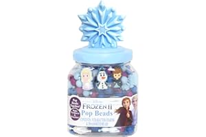 Tara Toys Frozen 2 Enchanting Magic Jewelry & Bead Maker Playset - Kids' Ultimate Jewelry Crafting Kit - Design with Elsa Charms, Snap Beads & More - Artistic Holiday Gift for Kids Age 3+