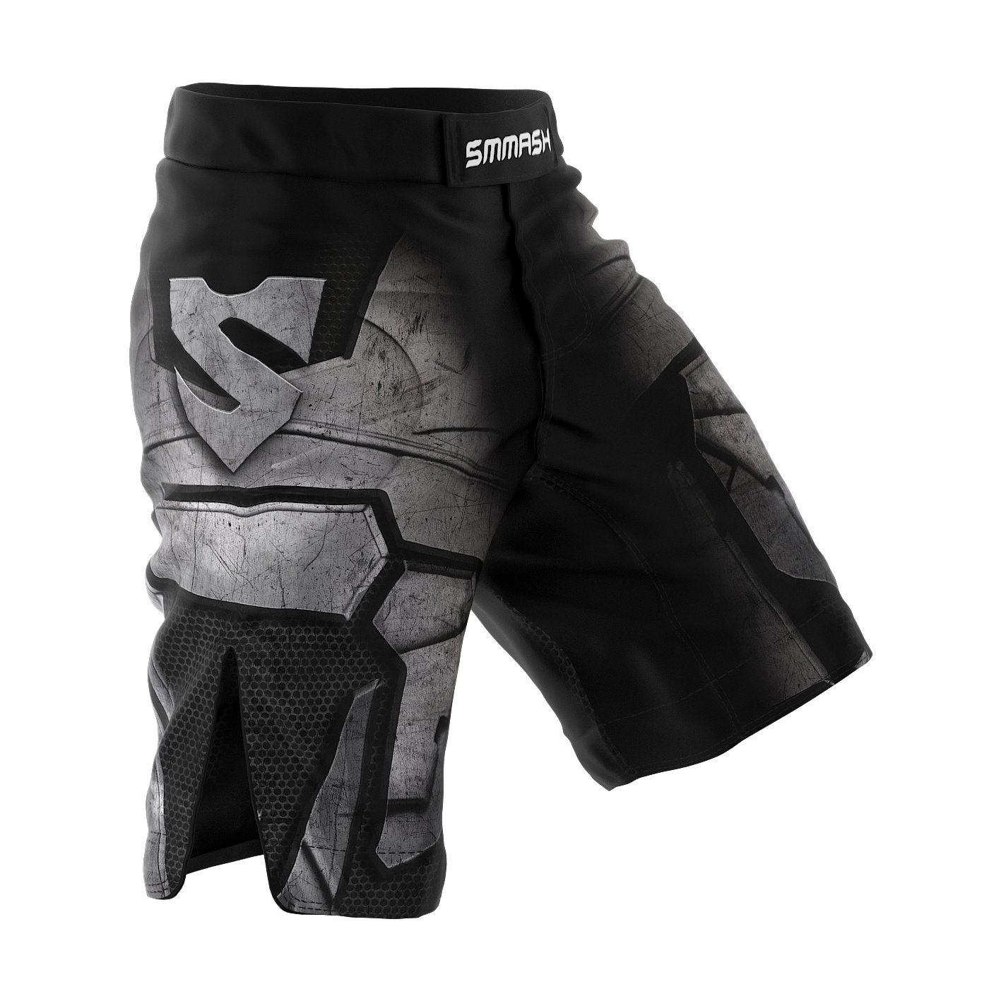 SMMASH Shorts MMA Mens, Professional Sportswear, Antibacterial Material, Perfect to MMA, BJJ, Grappling, Krav MAGA, Kick Boxing, UFC, Workout Shorts Made in Europe