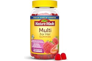 Nature Made Multivitamin For Women, Womens Gummy Multivitamins for Daily Nutritional Support, 150 Multi Vitamin Gummies, 75 Day Supply