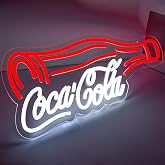Cola Neon Sign for Wall Decor Dimmable Cola LED Neon Light for Man Cave | Drink Led Business Sign Suitable for Store Bistro Party Bar Pub Restaurant Bedroom Decor Birthday Gift Art Size 16.1*11.0 In