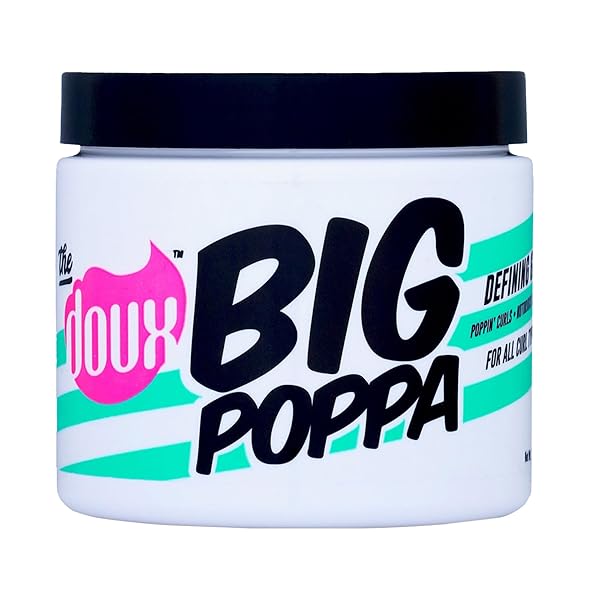 THE DOUX BIG POPPA DEFINING GEL, CURLING GEL TO FIGHT FRIZZ AND HUMIDITY, CURL-DEFINING HAIR PRODUCTS, SUITABLE FOR ALL CURL TYPES