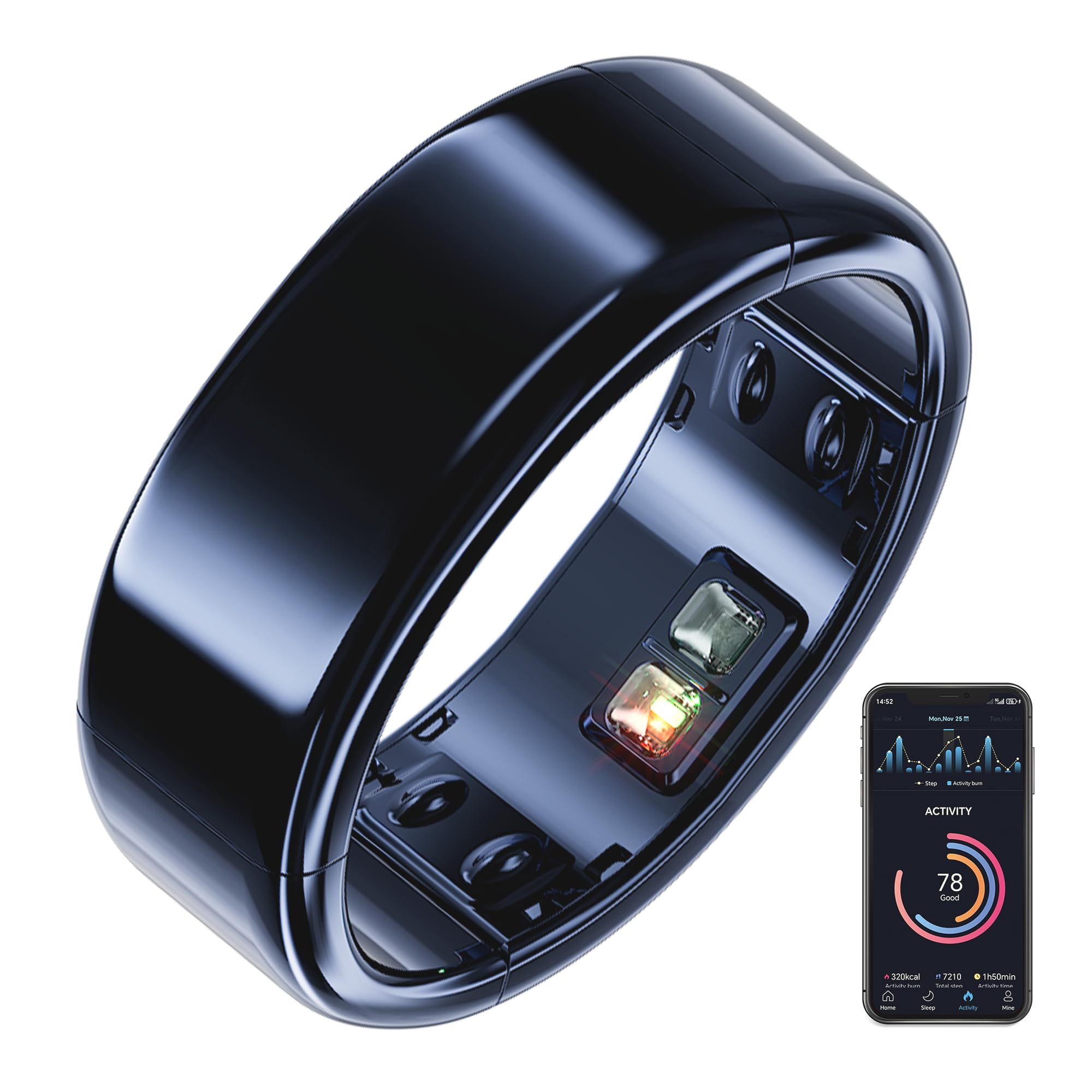 Photo 1 of Circul Smart Ring-Adjustable Wearable Ring for Men & Women, Blood Oxygen & Blood Pressure Ring,No App Subscription, Fitness Ring for Sleep Tracking - Heart Rate - Fitness Tracker