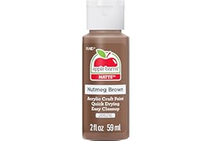 Apple Barrel Acrylic Paint in Assorted Colors (2-Ounce), 20521 Nutmeg Brown