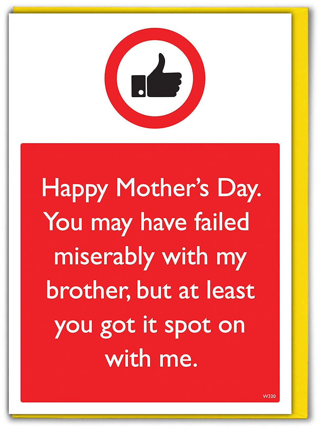 Brainbox Candy - Funny Mother's Day Card - 'Spot On With Me Mother's Day - Brother' - Perfect Hilarious Joke Card For Mum To Go With A Mothers Day or Birthday Gift