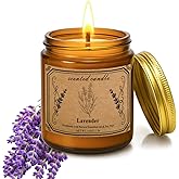 Candles for Home Scented, 16oz Large Soy Wax Lavender Scented Candle, 100 Hour Burn Time, Aromatherapy Candle, Ideal for Christmas, Anniversary, Birthday Gift