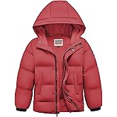 WULFUL Kids Boy's Winter Coat Hooded Puffer Windbreaker Warm Cotton Jacket Parka Down Outdoor Coats