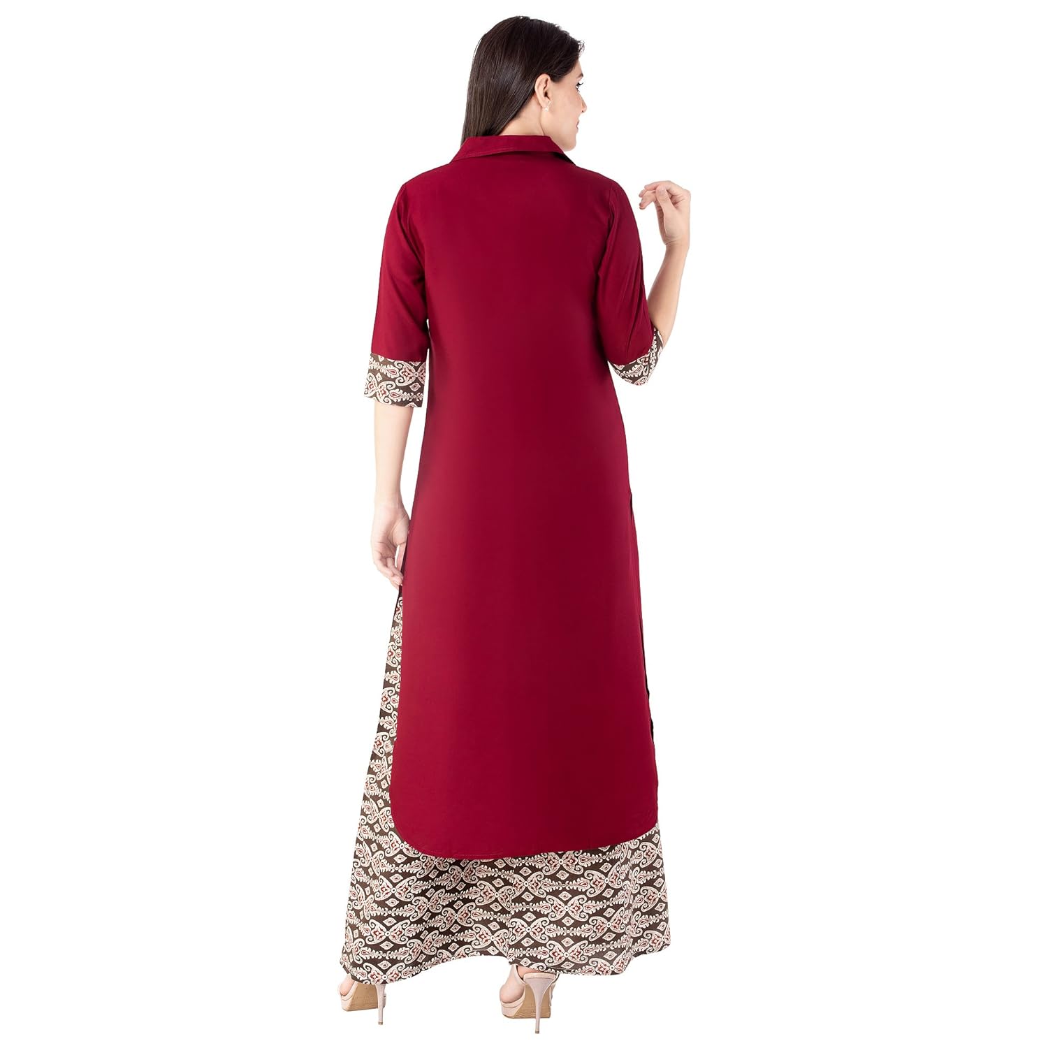 khushal women's rayon kurta with palazzo set