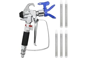 AXGSRV Industrial Airless Spray Gun Tool Set with 517 Nozzle Guard and 3600 PSI High-Pressure Nozzle, Replacement for Graco S