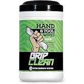 Heavy Duty Hand Cleaning Wipes, Tool Wipes, Waterless Mechanic Hand Cleaner | Dual Sided Hand &amp; Tool Wipes, Grease, Oil, Paint &amp; Adhesive Remover, Citrus Scent 72ct Canister For Garage, Shop &amp; Jobsite