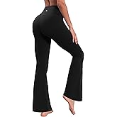 BUBBLELIME 29"/31"/33"/35"/37" High Waist Yoga Pants Tummy Control for Womens Bootcut Workout Flared Basic/Out Pockets