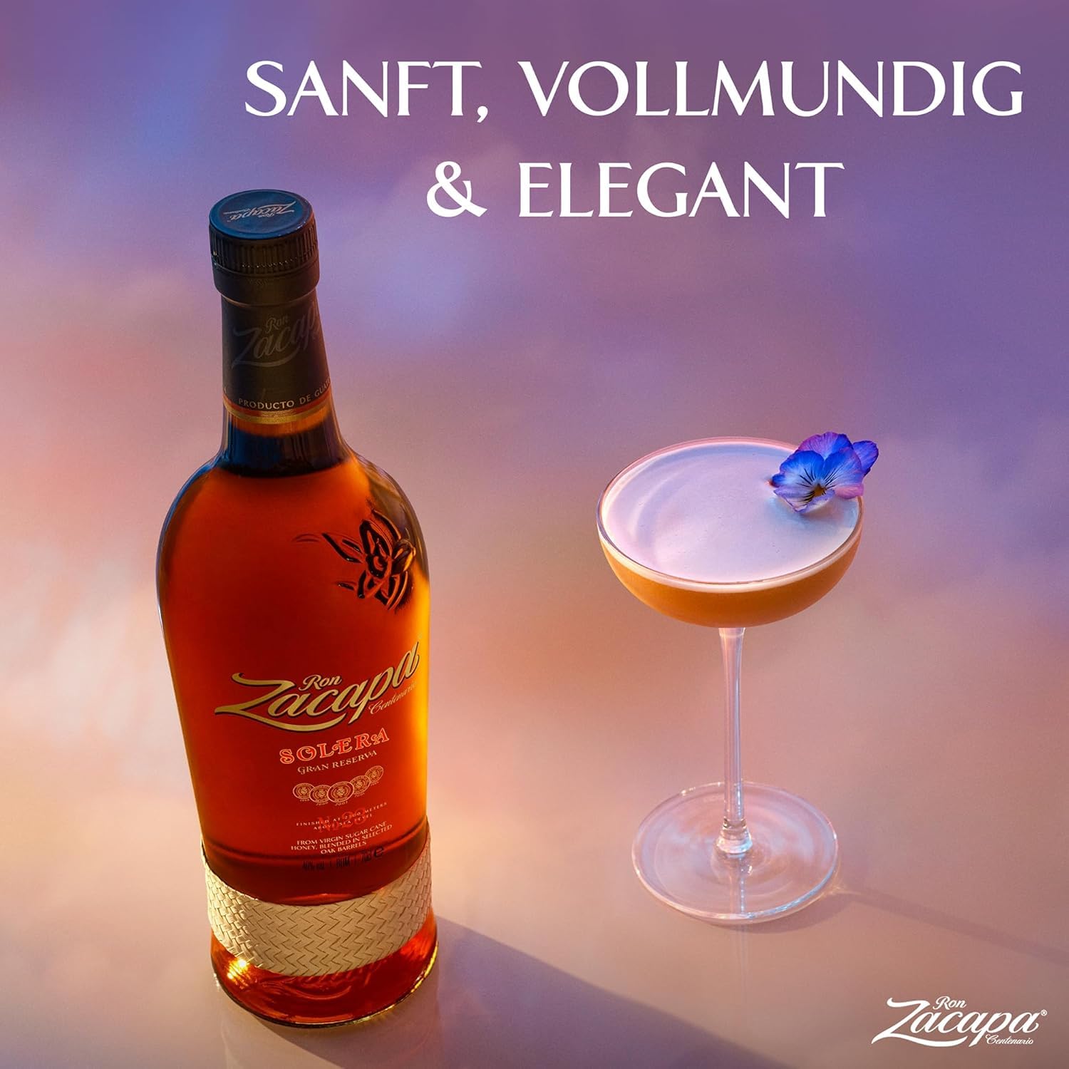 Zacapa Centenario Solera Rum, aromatischer Rum, gereift im Hochland Guatemalas, Geschenkidee, 40% Vol, 700ml Einzelflasche 5