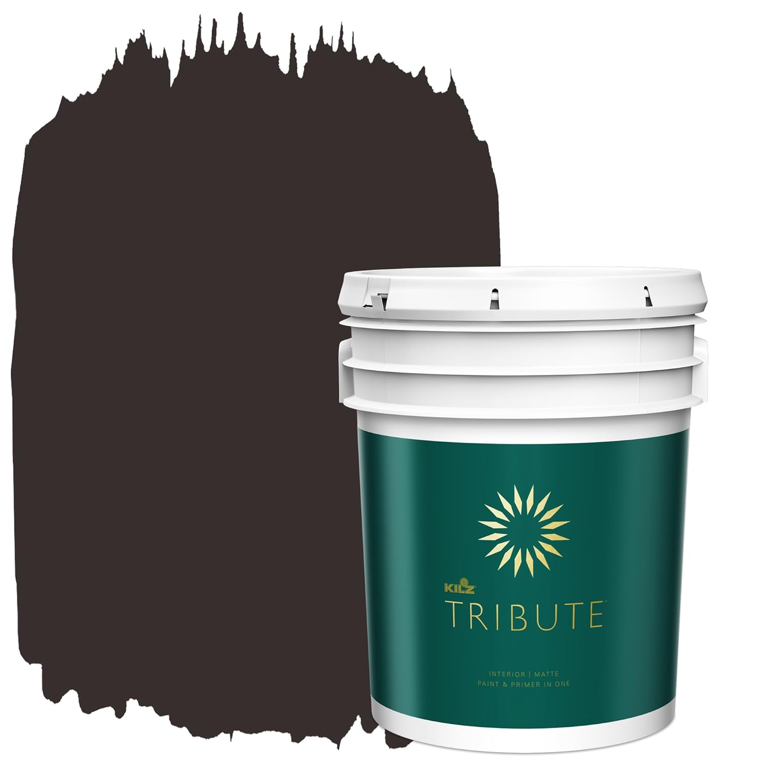KILZ TRIBUTE Interior Matte Paint and Primer in One, 5 Gallon, Spice