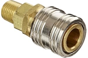 HANSEN GLOBAL Eaton Hansen 1100 Brass 1000/400/500 Series, Industrial Interchange, Coupler Socket, 1/4" Body Size x 1/4" NPT Male