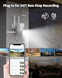 LIWAN 4G LTE Cellular Security Camera Wired, No