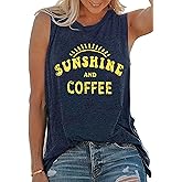 Umsuhu Womens Tank Tops Summer T Shirts Sleeveless Casual Loose Tunic Blouses
