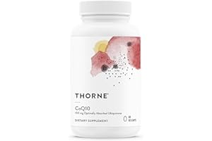 THORNE - CoQ10-100mg Optimally Absorbed Ubiquinone Supplement - Support Heart Health, Brain Function, Cellular Energy Production & Healthy Aging* - Gluten-Free, Dairy-Free - 60 Servings