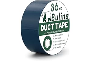 Bulina Duct Tape Dark Blue Heavy Duty 2 Inches x 36 Yard 8.7 Mil Thickness Strong Adhesive Tear by Hand Sticky Durable Great for Indoor Outdoor Packaging DIY Project Repairs(BJ3313)