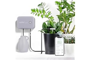LetPot Automatic Watering System for Potted Plants, [New Wi-Fi & App Control] Drip Irrigation Kit System, Smart Plant Watering Devices for Indoor Outdoor, Water Shortage Remind, IPX66, Grey