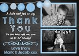 Personalised Birthday Thank You Photo Cards - Joint Party Twins Unisex view 3