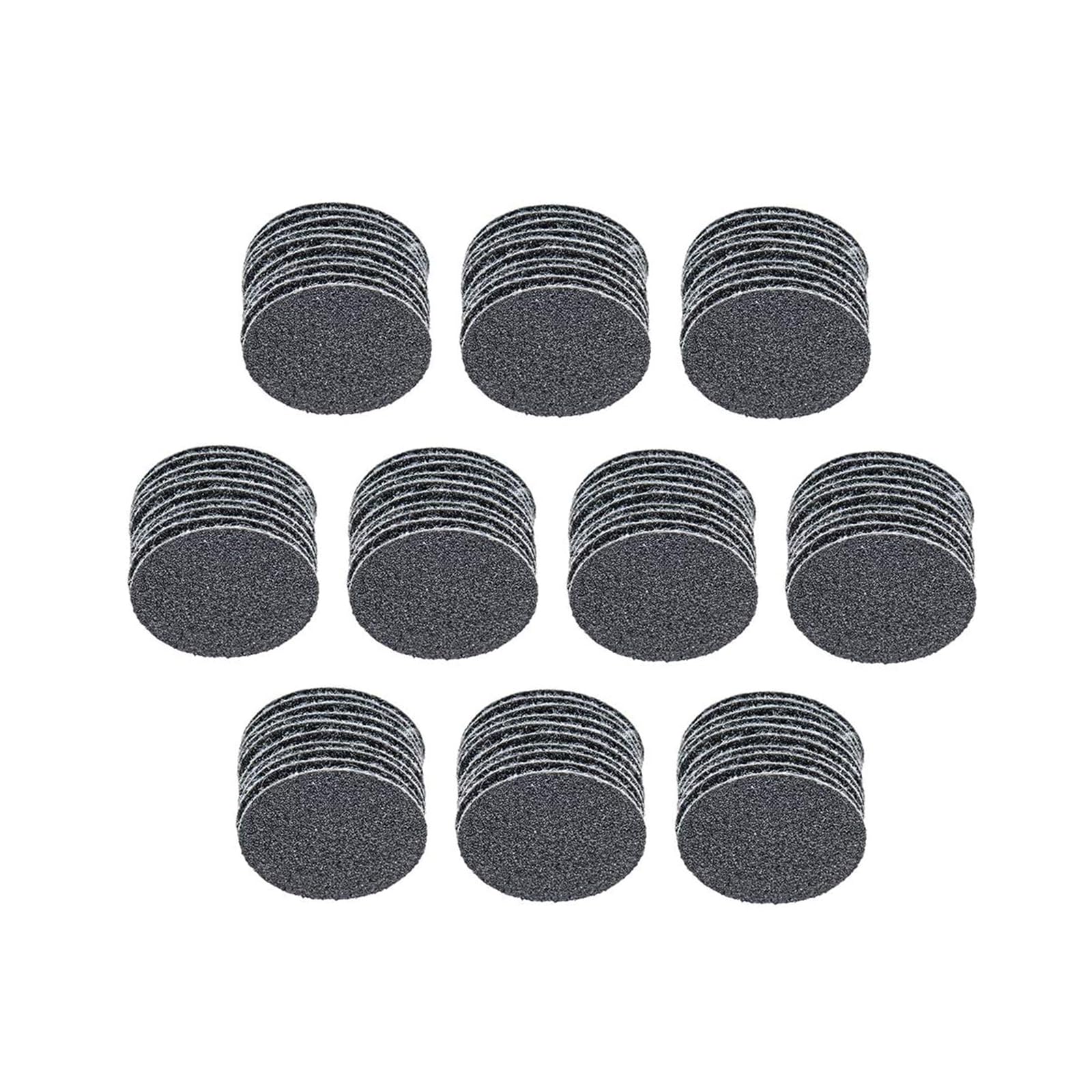 TA-VIGOR 100Pcs 25mm Wet and Dry Sanding Discs, 100 Grit 1 Inch Hook and Loop Sandpaper Electrostatic Sand Planting Silicon Carbide Sanding Discs — image 1