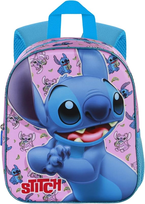 Mochila Lilo and Stitch Surprise - 3D Elite Backpack, azul, 25 x 30 cm, capacidade 7 L