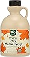365 by Whole Foods Market, Organic Pure 1% Grade A Maple Syrup, Dark Color Robust Taste, 32 Fl Oz