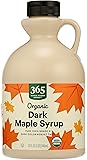 365 by Whole Foods Market, Organic Pure 1% Grade A Maple Syrup, Dark Color Robust Taste, 32 Fl Oz