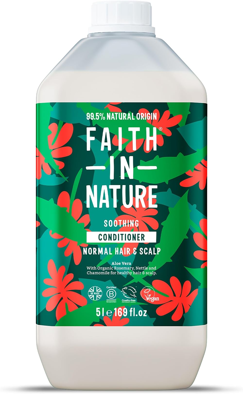 Faith In Nature Aloe Vera Conditioner 5L Refill Vegan Cruelty Free SLS Free