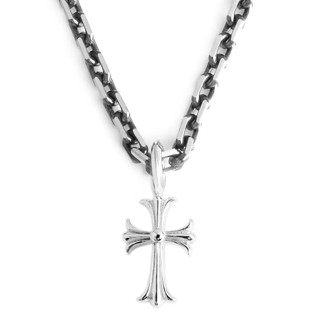 silver chain with cross for guys
