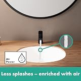 Hansgrohe Vernis Blend Basin Tap 100 matt black with pop-up waste view 6