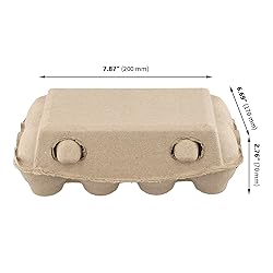GINLANK 45 PCS 8 Count Egg Cartons Bulk, 7.8 x 4.3