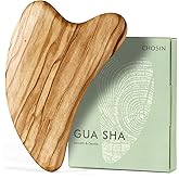 CHOSIN Gua Sha Tool for Face & Body: Face Massager Tool for Lymphatic Drainage - Jaw Lifting & Anti-Aging, Relieve Pain for Women Men Self Care Gift (Olive Wood)