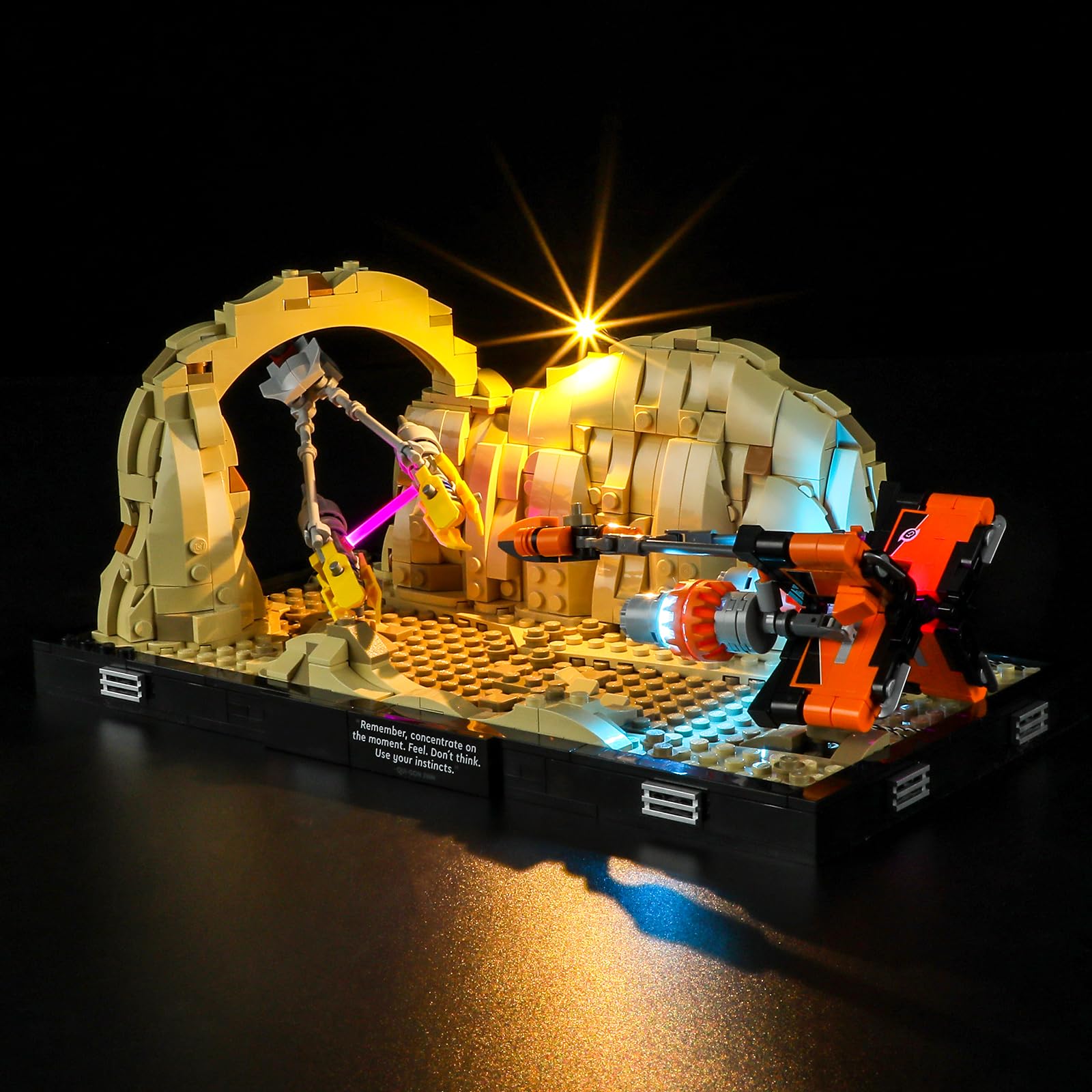 BRIKSMAX Led Lighting Kit for Lego-75380 Mos Espa Podrace Diorama - Compatible with Lego Star Wars Building Set- Not Include Lego Set