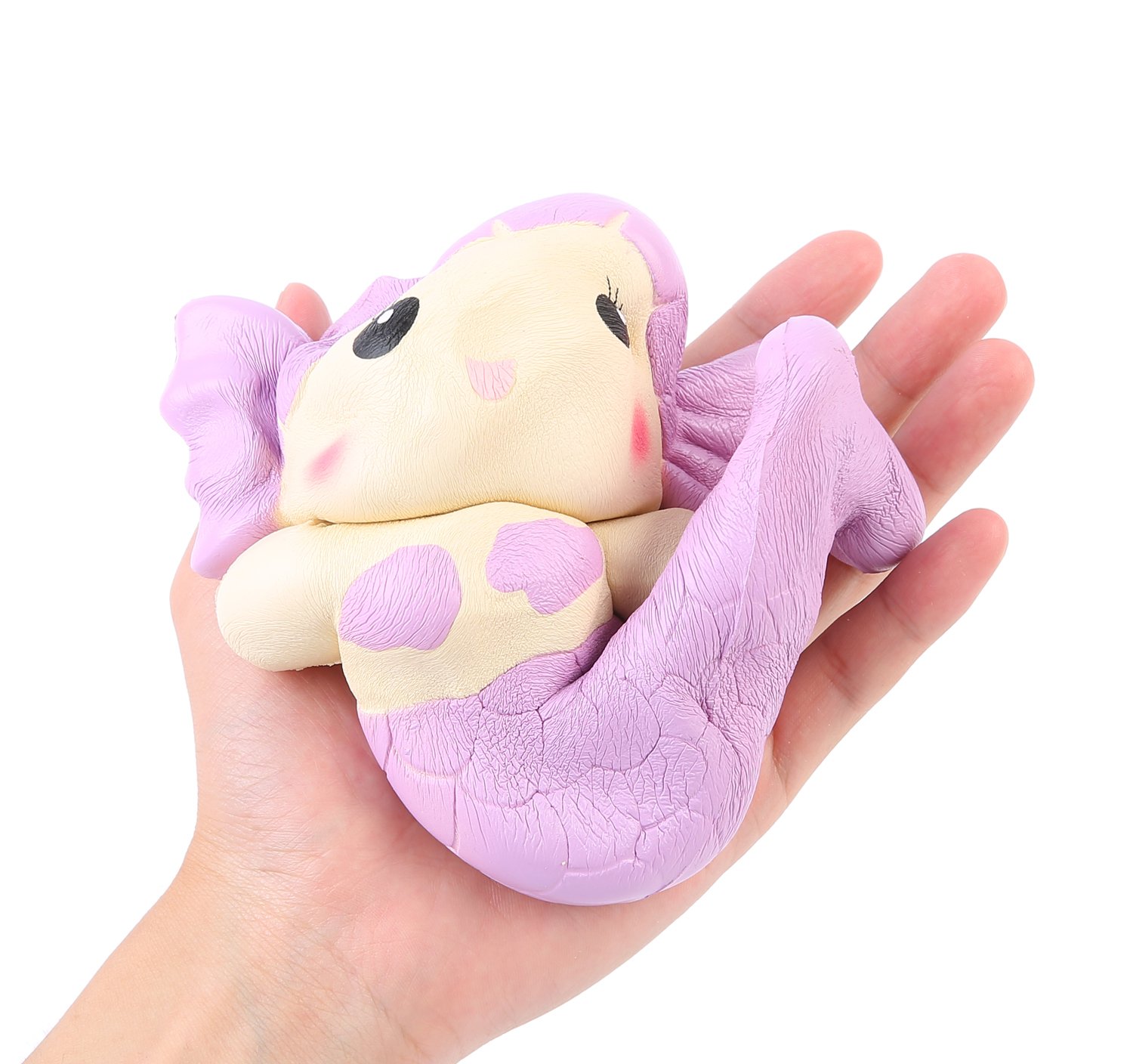 Aolige Jumbo Squishy Cute Purple Mermaid Kawaii Cream Scented Very