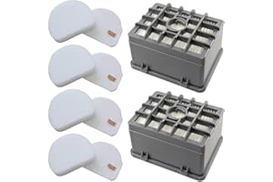Fette Filter - Vacuum Filters Set Compatible with Shark Rotator NV450 NV451 / Rocket NV472 NV480 NV481 NV482 NV484 Profession