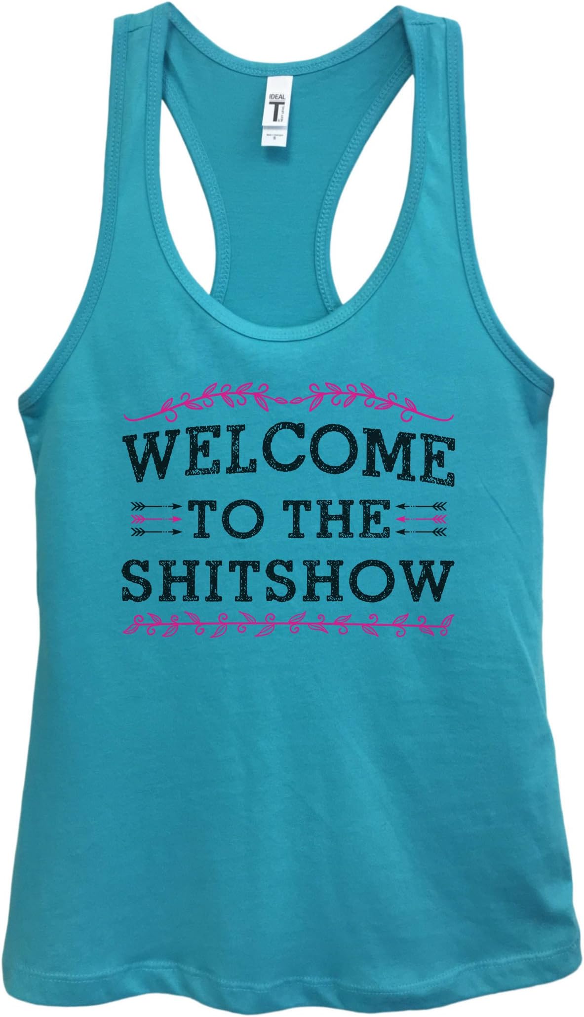 Welcome to The Shitshow Funny Tank Top T Shirt Womens Sleeveless Gym Clothing