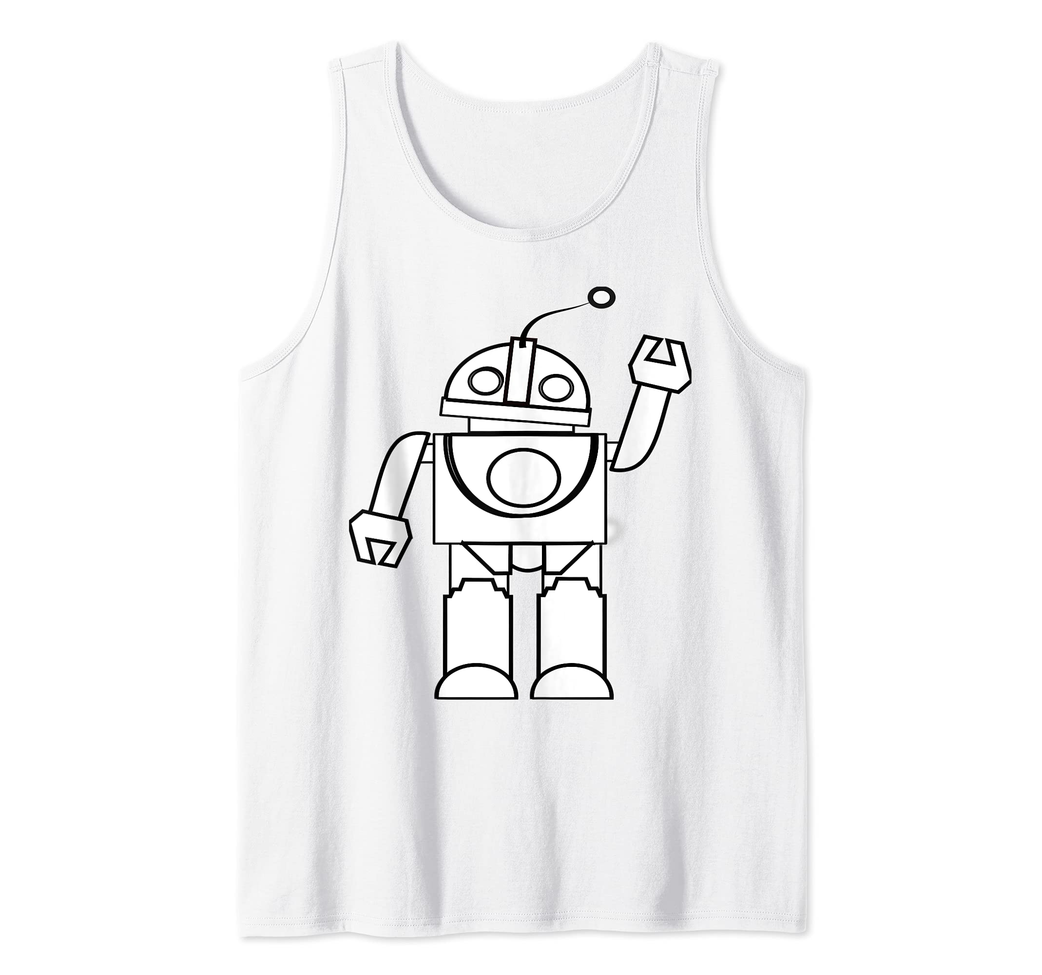 Waving Robot Tank Top