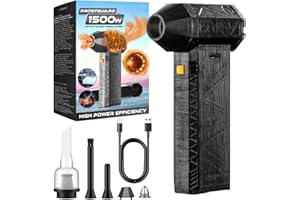 2026 Upgrade 1500W Thermal Blower for Car & Snow - Adjustable Car Snow Blower, Portable Air Blower for Windshield Snow Remova