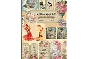 Vintage Victorian Ephemera Collection: 19 Sheets and Over 150 Pieces - for DIY Cards, Scrapbooking, Decorations, Decoupage, Papercraft Embellishments, Junk Journal Kit, Cut Out and Collage Projects