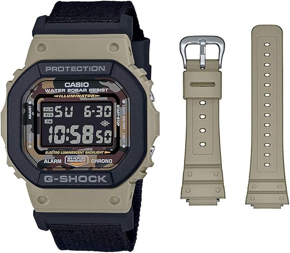 G-Shock Reloj Digital para de los Hombres de Cuarzo con Correa en Nailon DW-5610SUS-5ER