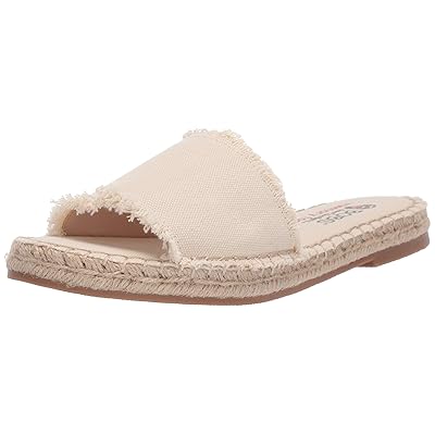 Skechers Women's Bobs Maldives-Coastal Cove. Frayed Edge Slide Flat Sandal